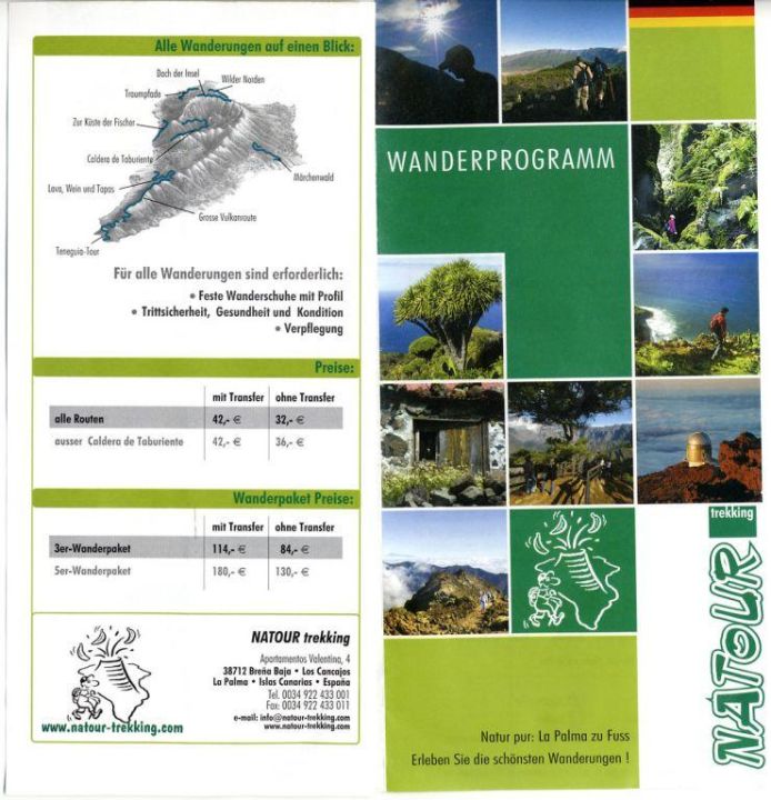 Wanderprogramm Seite 1 Preise V Natour Trekking Hotel La Palma Jardin El Paso Holidaycheck La Palma Spanien