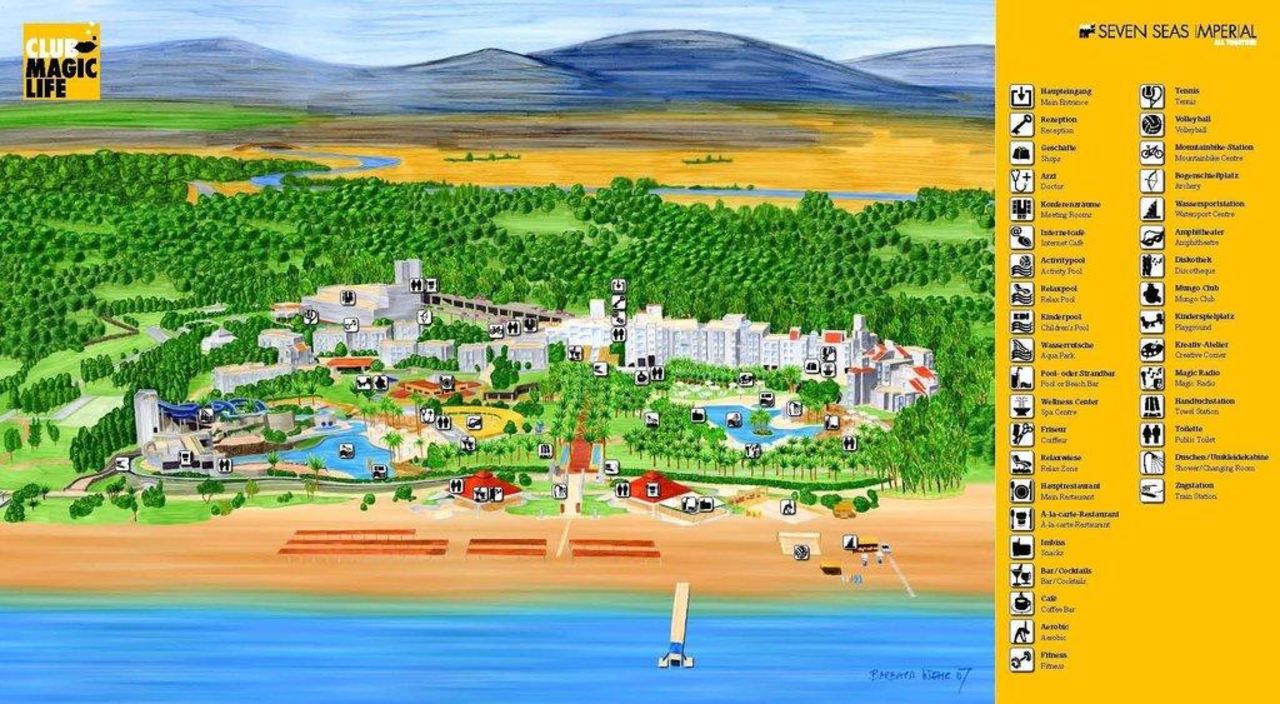 "Lageplan" Otium Hotel Seven Seas (Side - Titreyengöl) • HolidayCheck