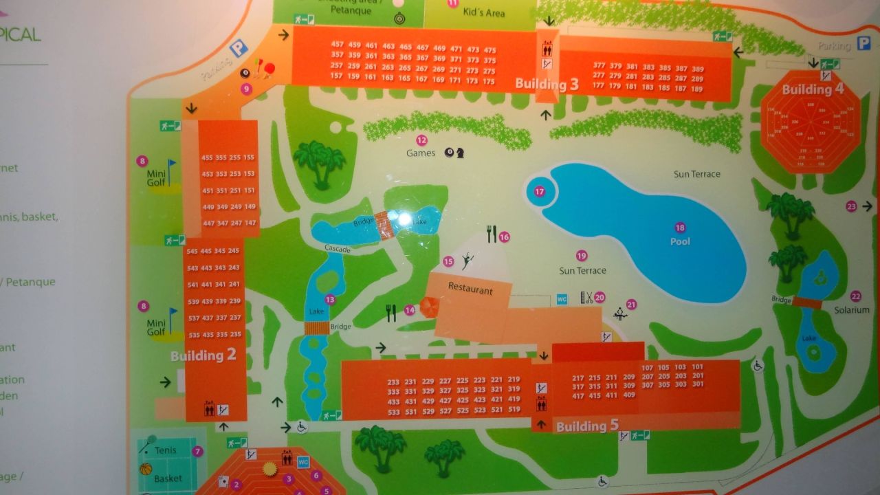 Zimmerplan Hotel Parque Tropical Playa Del Ingles