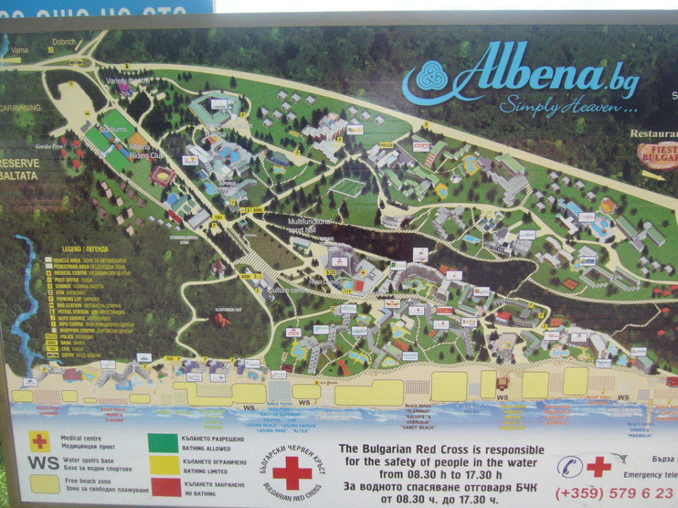 Albena Bulgarien Karte | goudenelftal