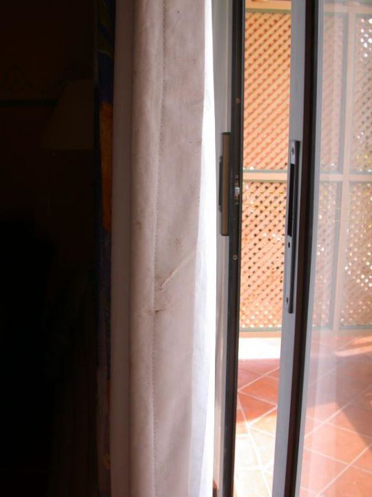 Terrassentur Vorhang