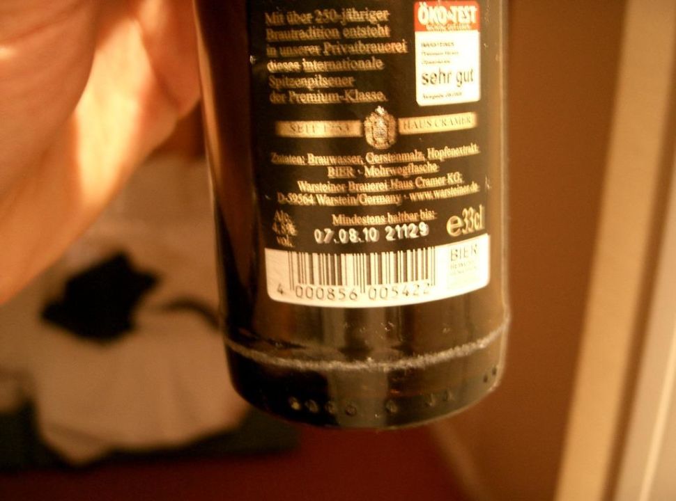 "Abgelaufendes Getränk der Mini Bar" Romantik Roewers Privathotel