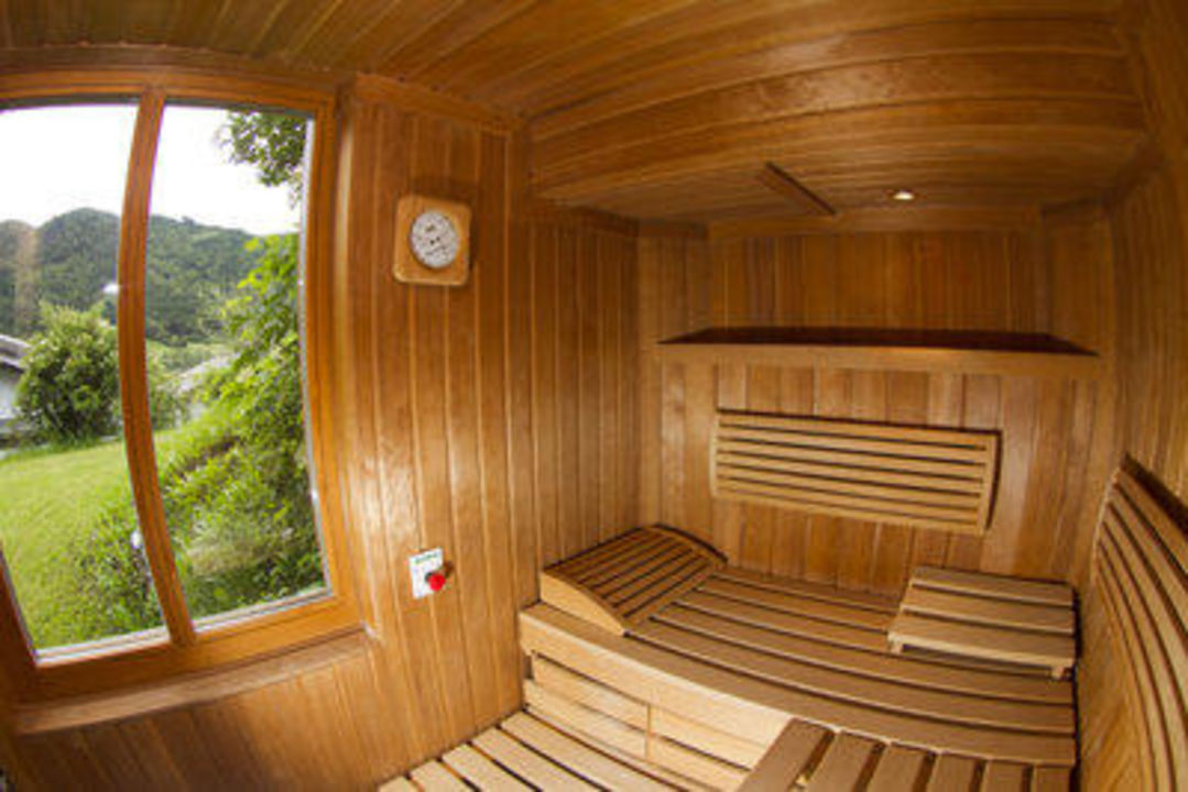 "Sauna mit Fenster in den Garten" Ferienhof Obergasser und