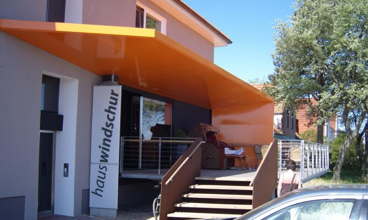 Von Vorrne Der Aufgang Haus Windschur St Peter Ording