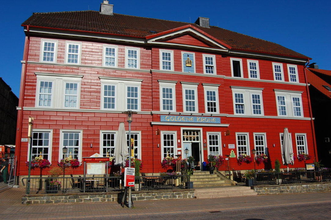 Aussenansicht Hotel Goldene Krone Clausthal Zellerfeld Holidaycheck Niedersachsen Deutschland