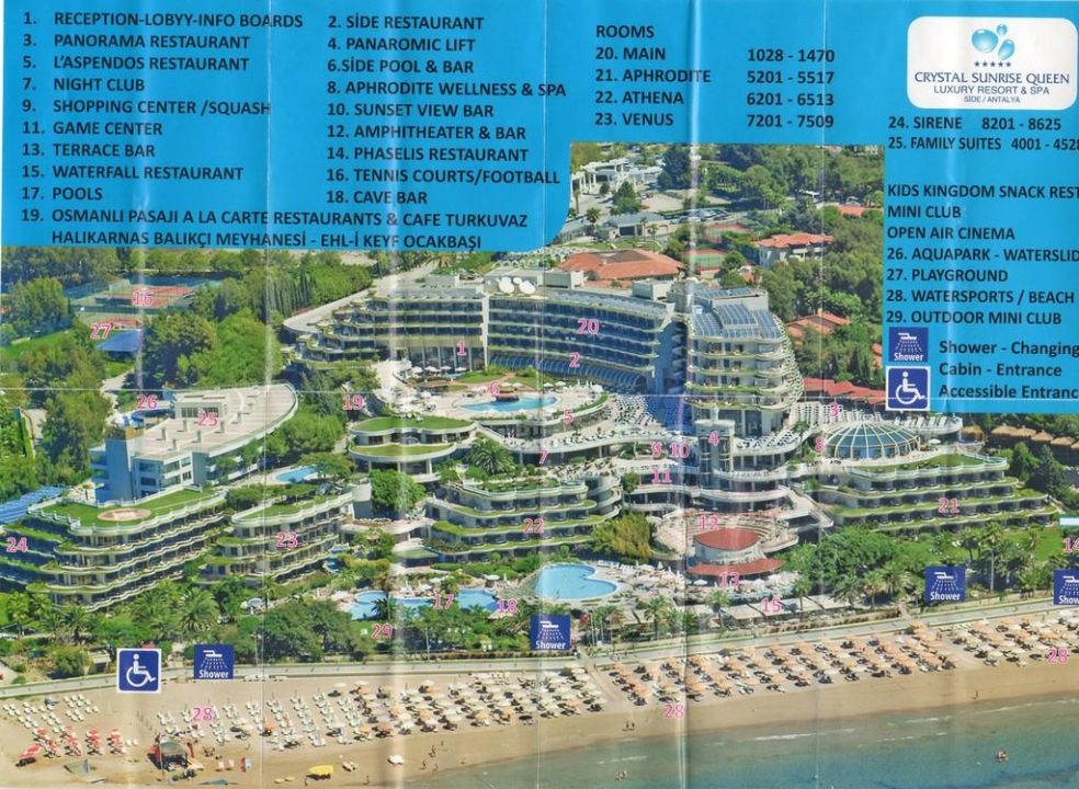 Starlight resort hotel 5 карта отеля
