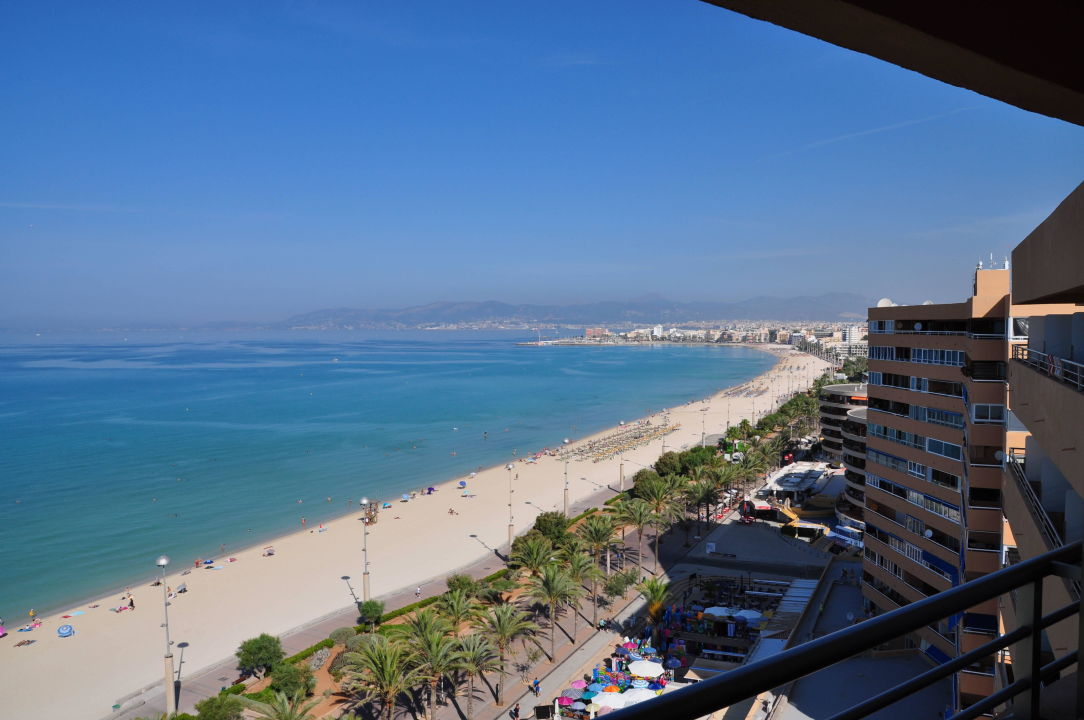 Ausblick Aus Sky Zimmer 12 Stock Allsun Hotel Pil Lari Playa