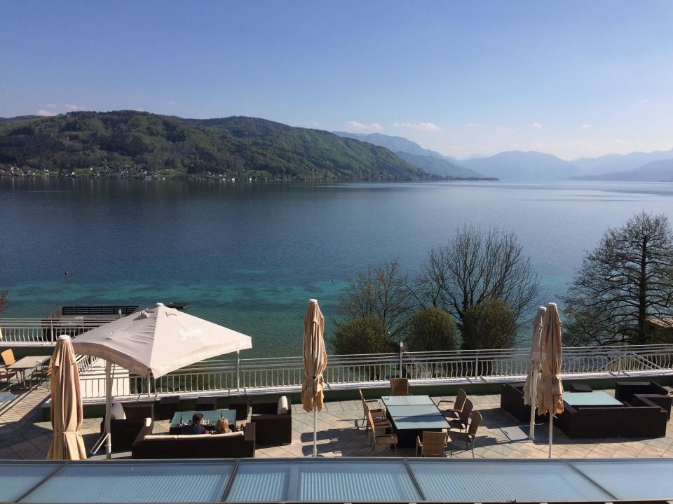 "Blick vom Balkon" Hotel Attersee (Seewalchen am Attersee