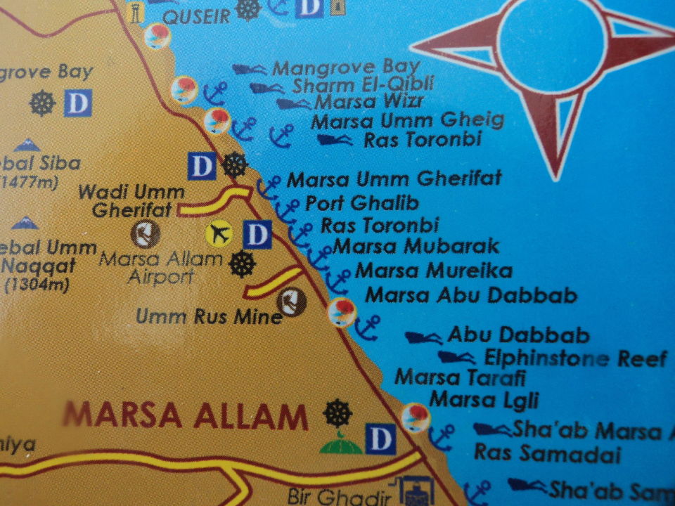 Karte ägypten Marsa Alam | goudenelftal