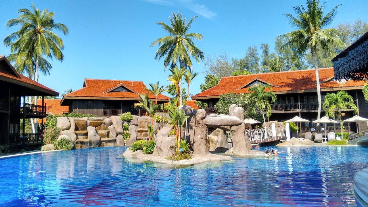 Cascade Pool Meritus Pelangi Beach Resort And Spa Pantai Cenang