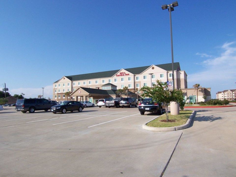 Aussenansicht Mit Riesen Parkplatz Hotel Hilton Garden Inn Houston