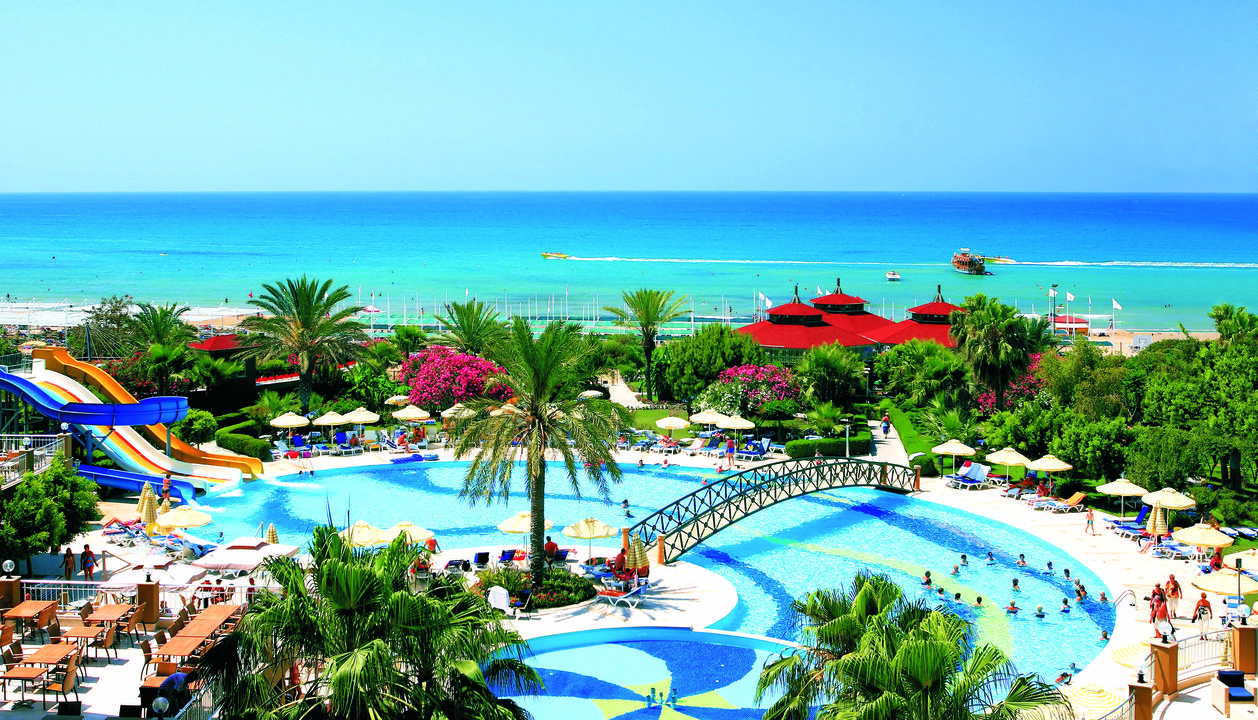 Hotel terrace beach resort