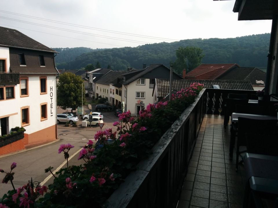 "Aussicht vom Resturantbalkon aus" Hotel St. Erasmus (Trassem