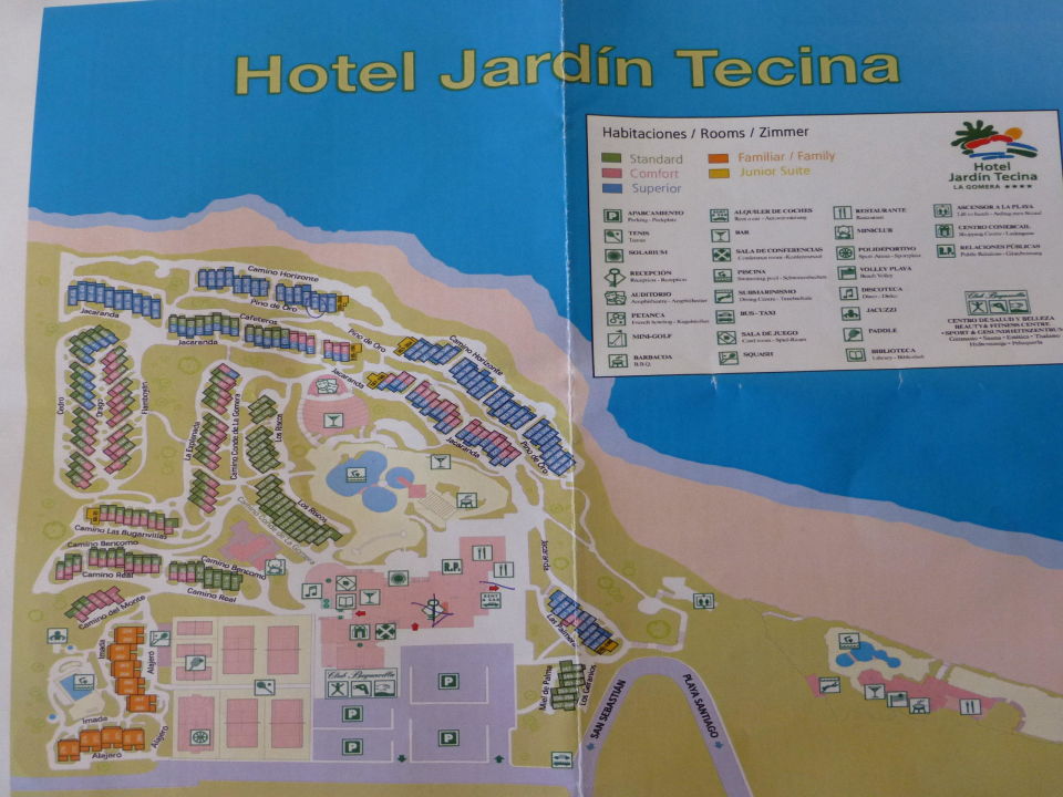 "Lageplan der Hotelanlage" Hotel Jardin Tecina (Playa de ...