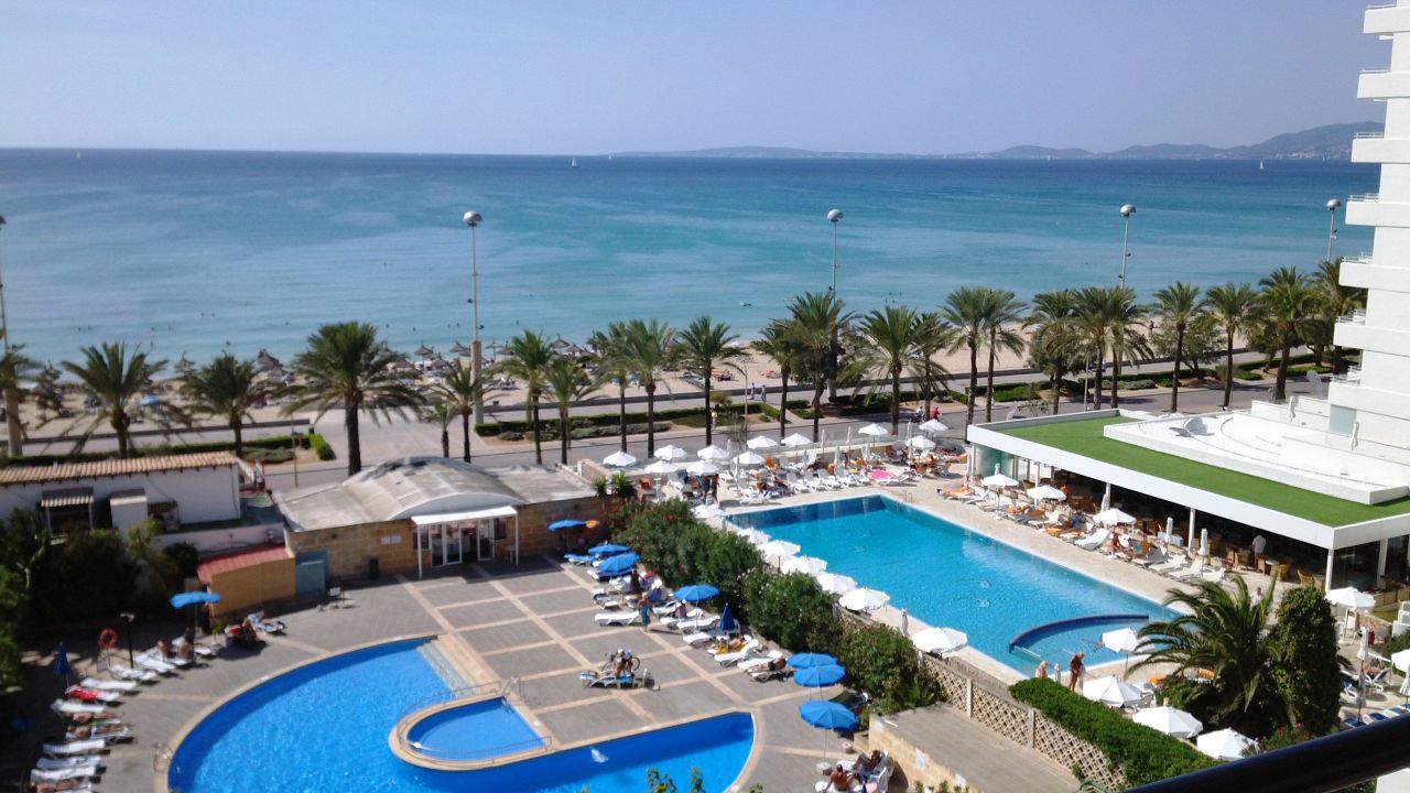 Apartmentausblick Allsun Hotel Kontiki Playa Platja De Palma