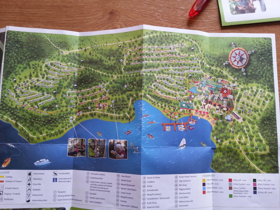 "Lageplan des Parks" Center Parcs Park Bostalsee (Nohfelden