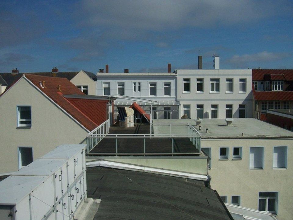 Zimmerausblick Landseite Haus Waterkant Norderney