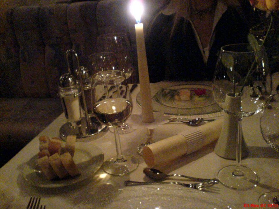 "Toll gedeckter Tisch beim Candle light Dinner" Hotel Sonnalp (Maurach