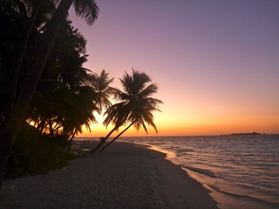 Sonnenuntergang Fihalhohi Island Resort Maafushi Holidaycheck Kaafu Atoll Malediven