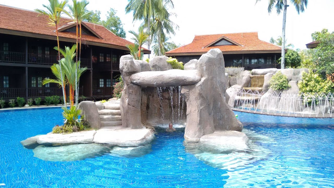 Cascade Pool Meritus Pelangi Beach Resort And Spa Pantai Cenang