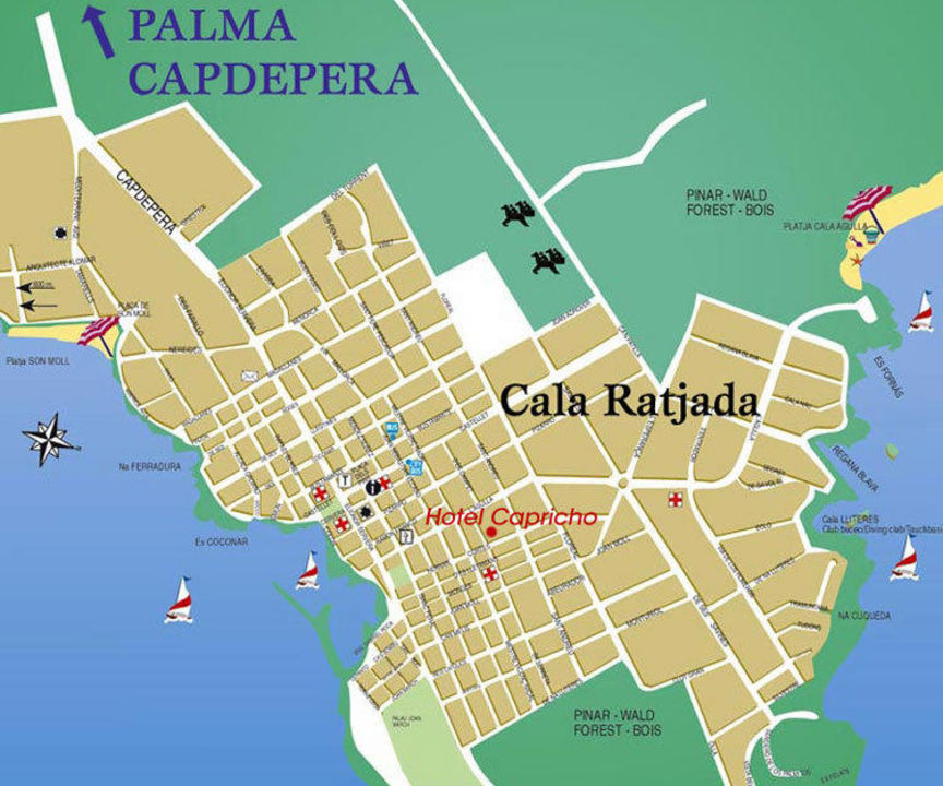 "Lage in Cala Ratjada" Hotel Capricho & Spa (Cala Ratjada