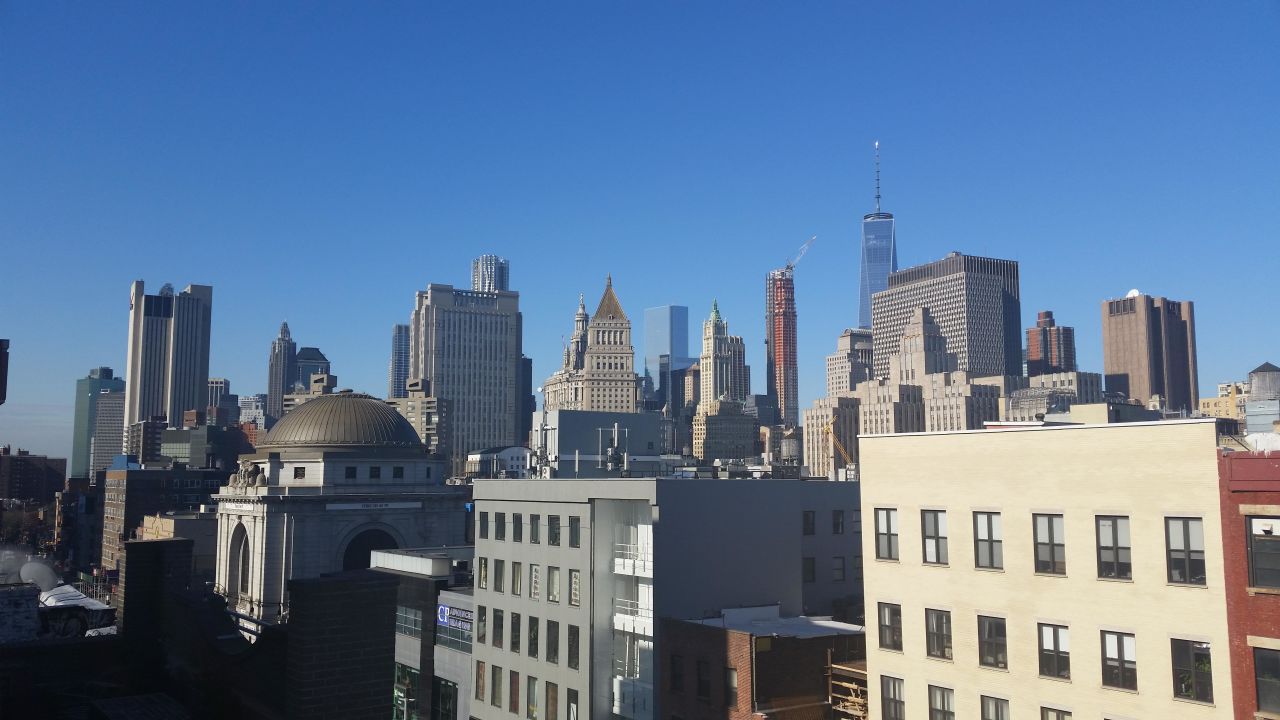 Blick Von Unserem Balkon Hotel Wyndham Garden Chinatown New York