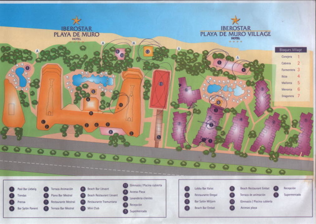 Plan Der Hotelanlage Iberostar Selection Playa De Muro Village