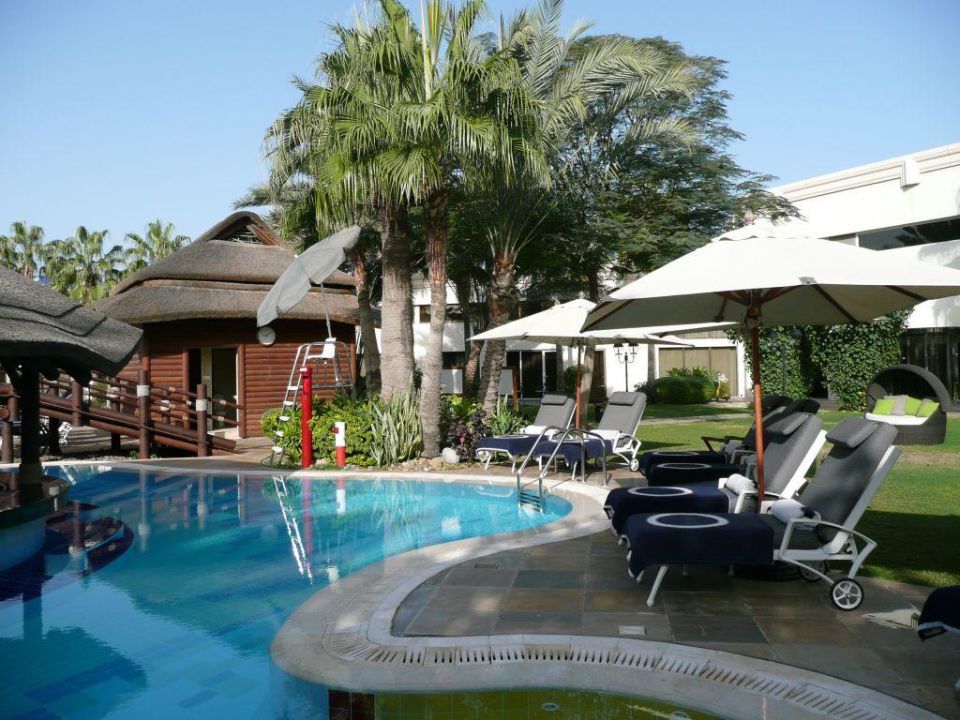 Die Poollandschaft Im Garten Le Meridien Dubai Hotel Conference