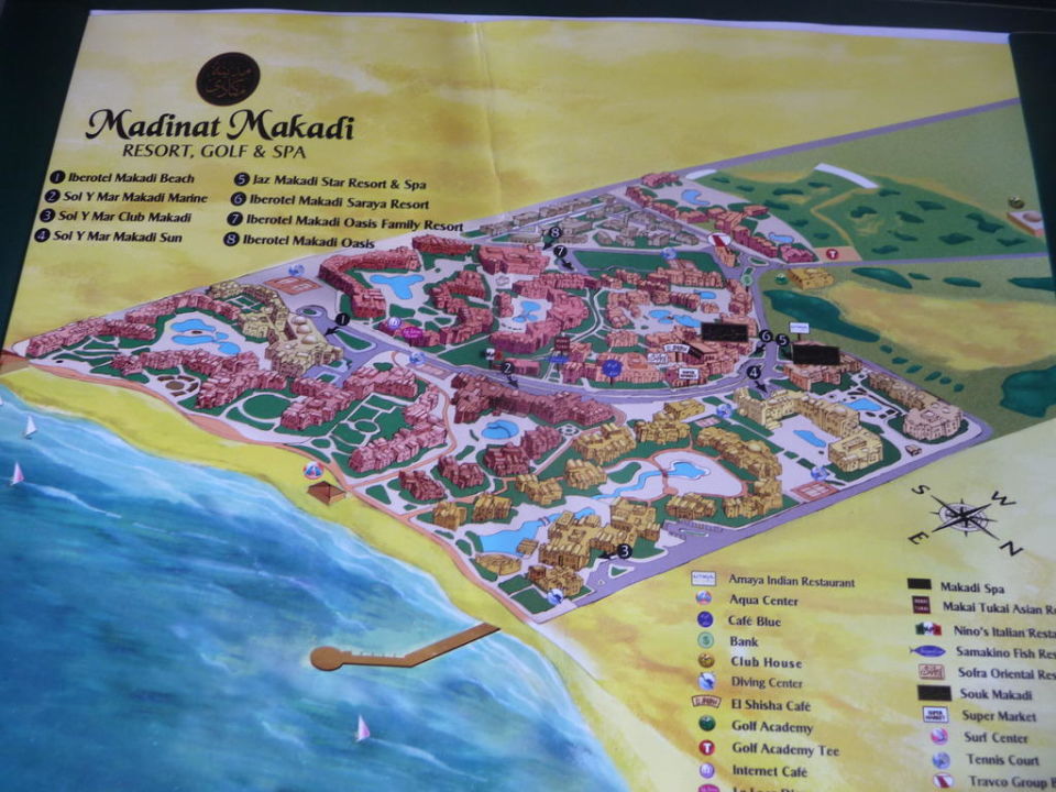 "Hotelverbund Karte" Jaz Makadina (Makadi Bay) • HolidayCheck (Hurghada