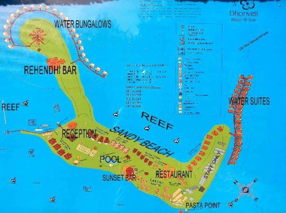 "Karte von Dhonveli Beach" Cinnamon Dhonveli Maldives (Thulusdhoo