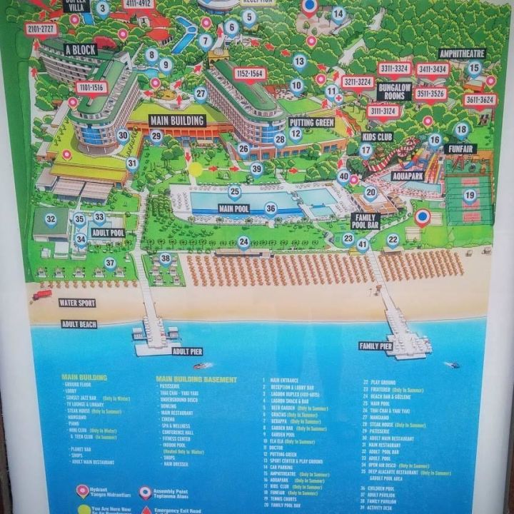 voyage belek resort map