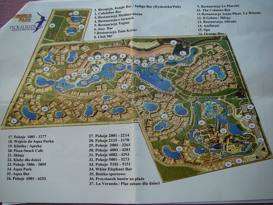 "Plan hotelu" Jungle Aqua Park (Hurghada) • HolidayCheck (Hurghada