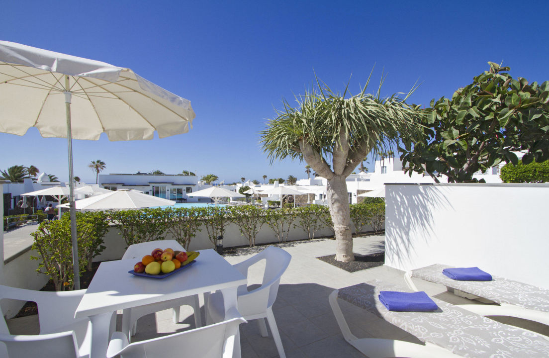 "Terrace of one of our 2 bedroom Apartments" Nautilus Lanzarote (Puerto