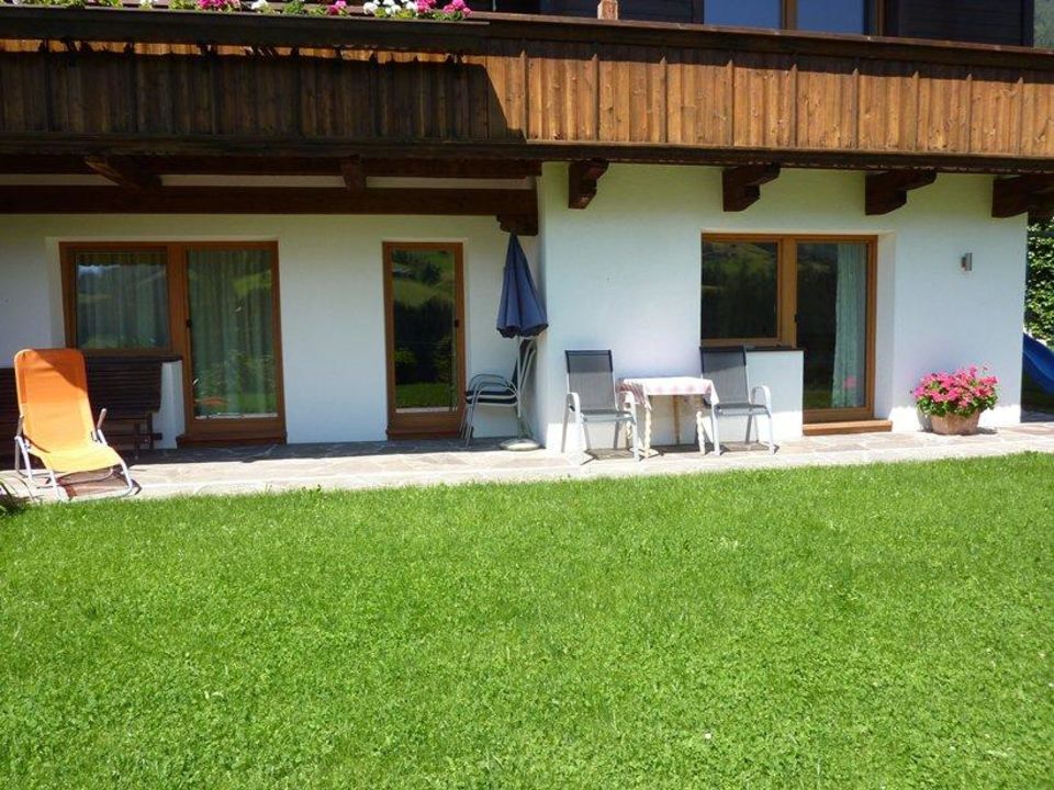 Terrasse Appartement Enzian Haus Schmetterling Alpbach