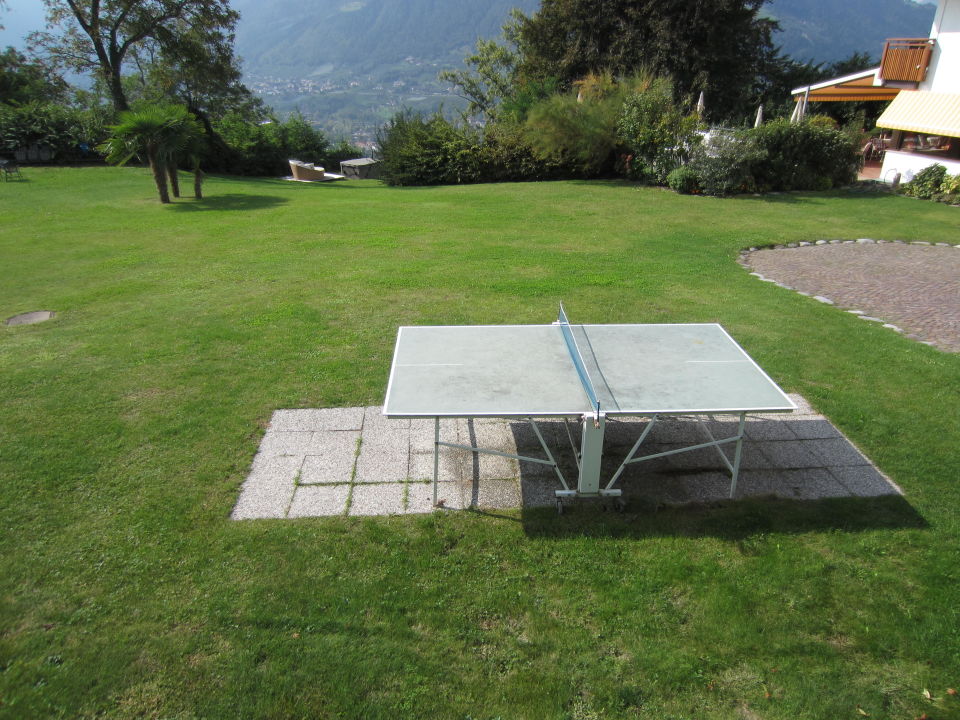 "Tischtennisplatte im Garten" Hotel Garni Traubenheim