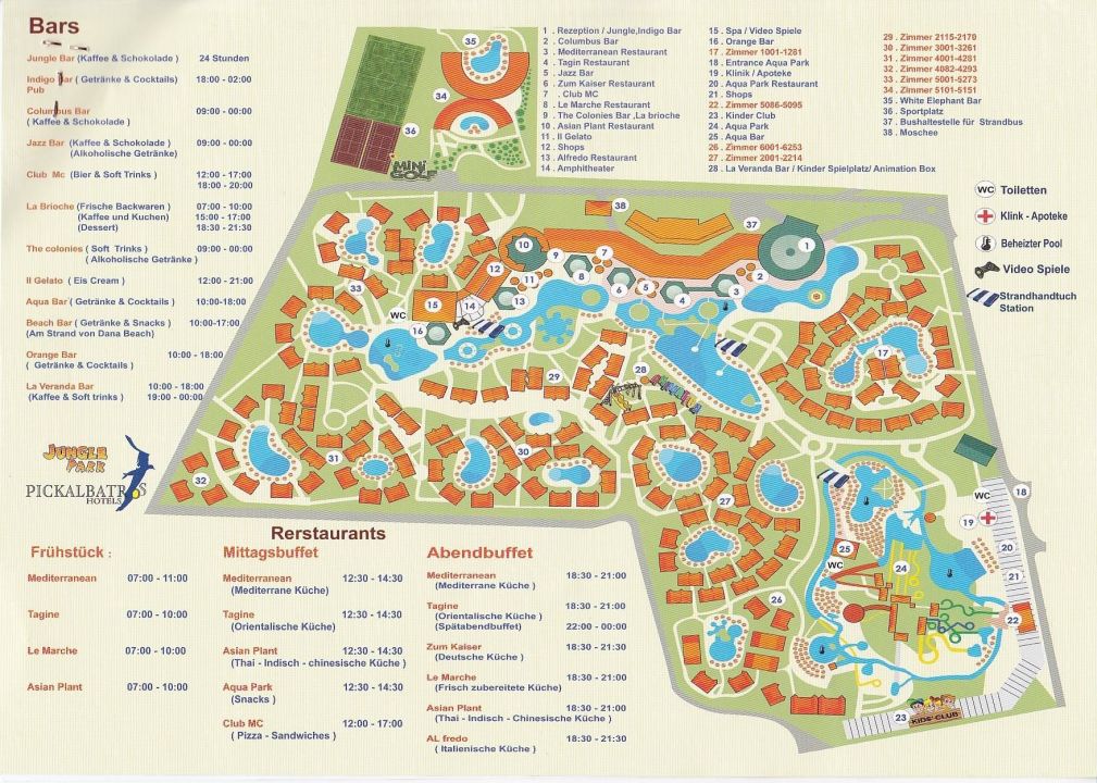 "Plan Hotelanlage" Jungle Aqua Park (Hurghada) • HolidayCheck (Hurghada