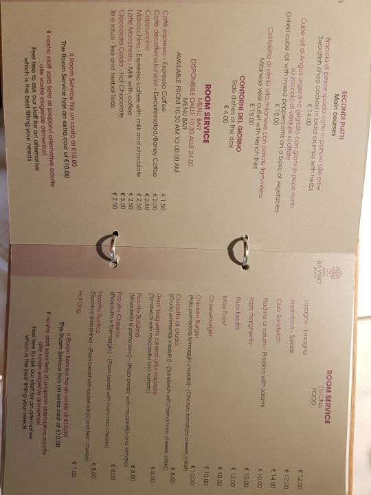 Menu Hotel Da Vinci Mailand Holidaycheck Lombardei