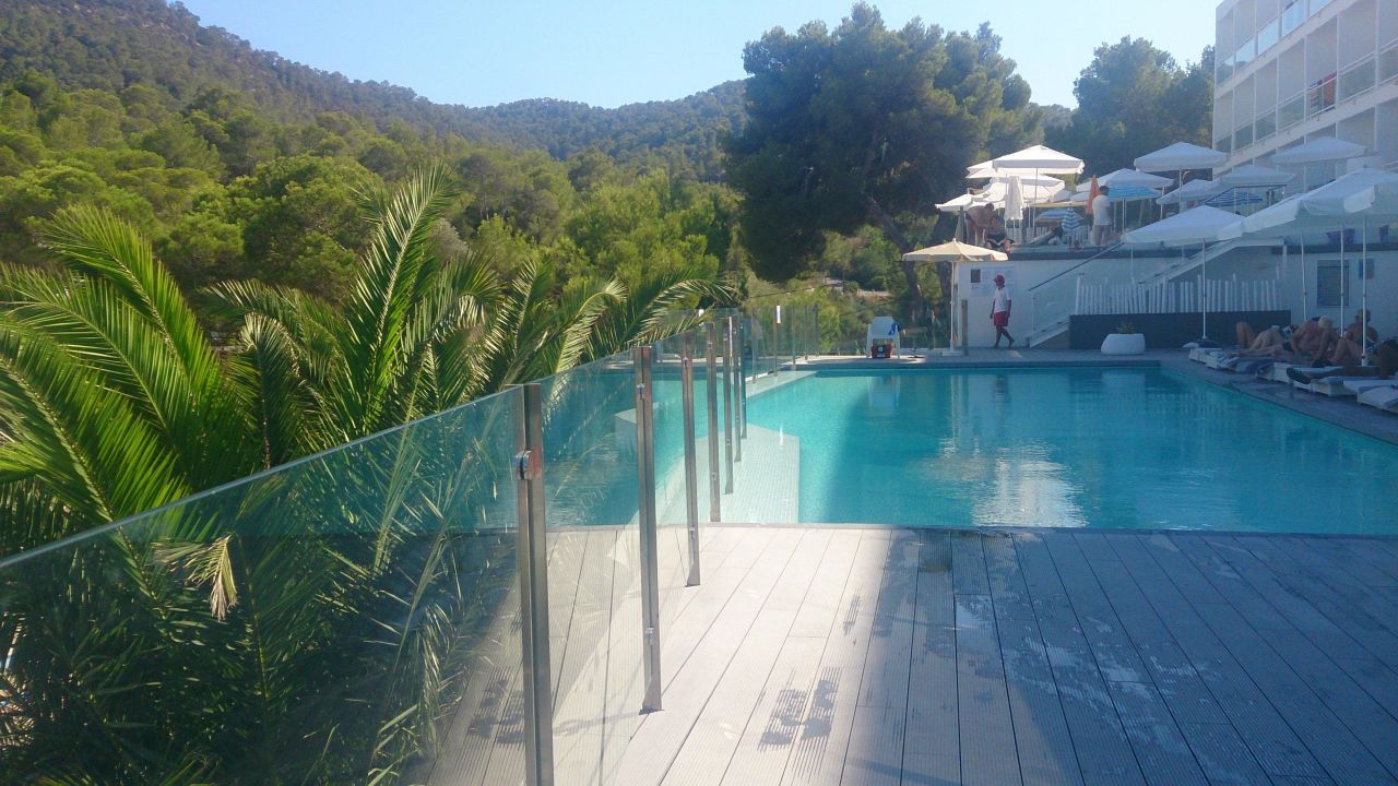 Pool Aussicht Am Späten Nachmittag Grupotel Ibiza Beach