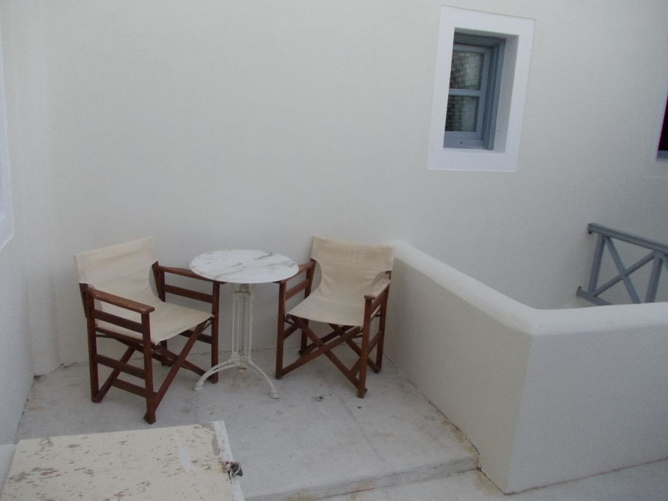 "Die kleine Terrasse" Hotel Atlantis Beach Villa (Perissa