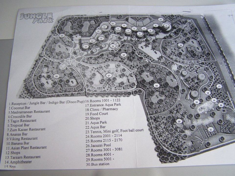 "Plan des Jungle Park" Jungle Aqua Park (Hurghada) • HolidayCheck