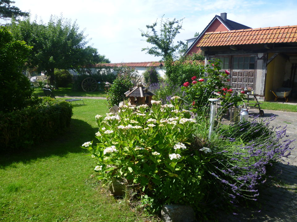 Garten Gutshaus Pension Poeler Findling Insel Poel