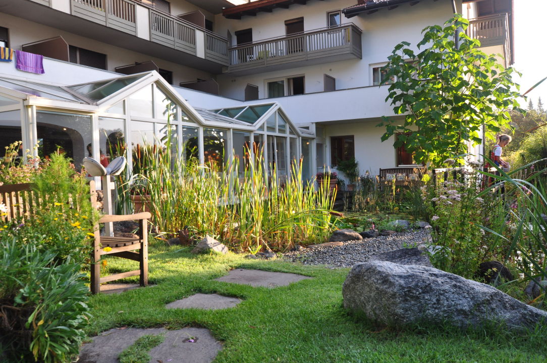 "Blick auf den Wintergarten = Speisesaal" Wander- und Bikehotel Sand