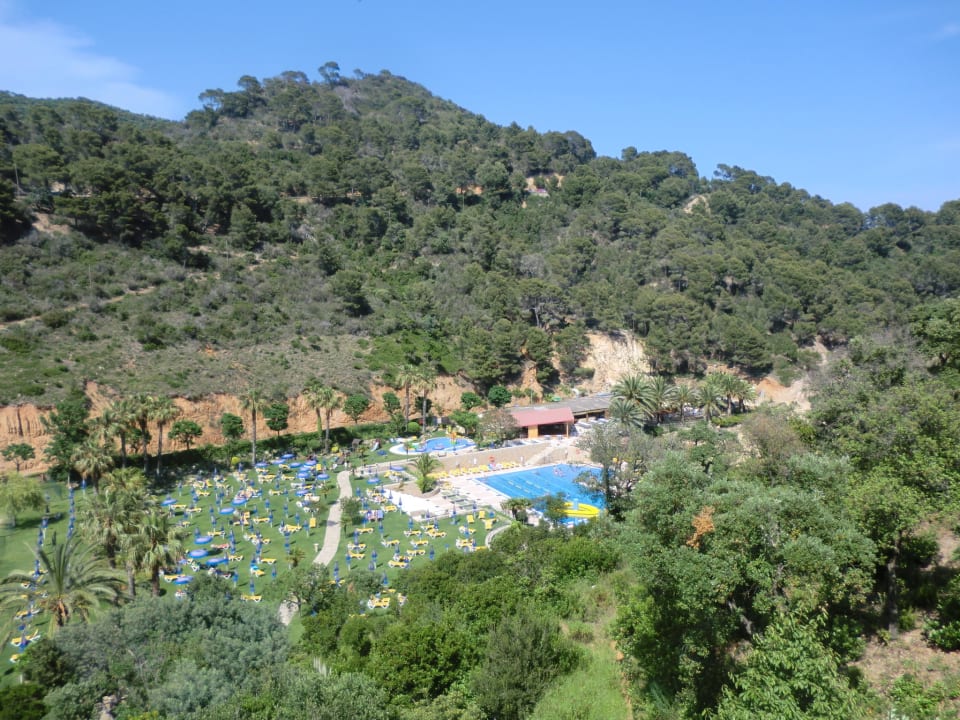 Ausblick von unserem Zimmer Zel Costa Brava