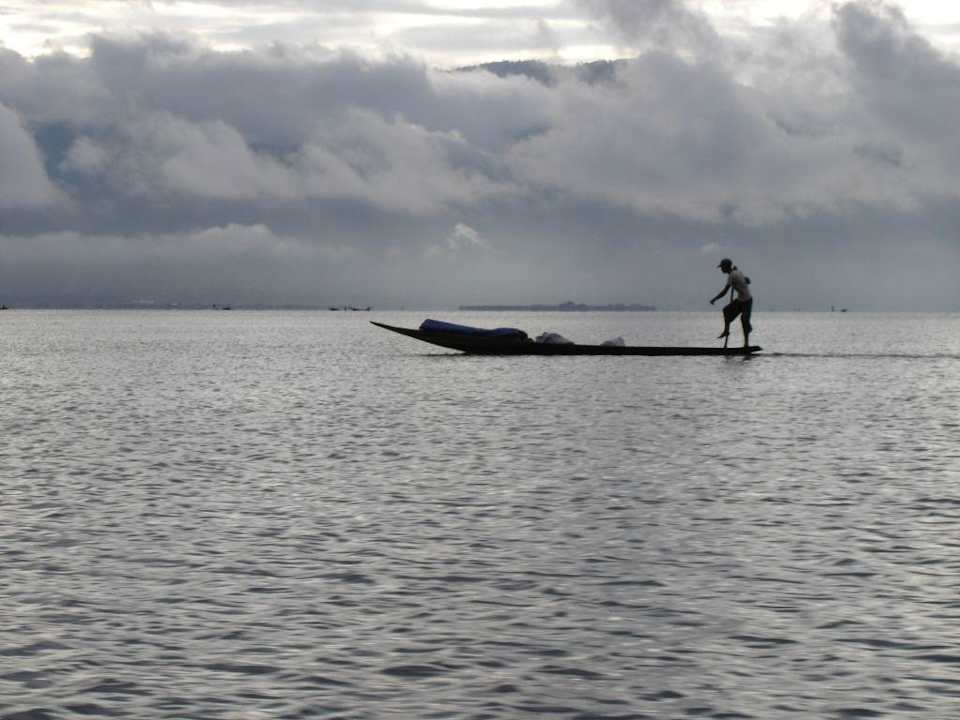 Fischer auf dem Inle Lake Hupin Inle Khaung Daing Village Resort