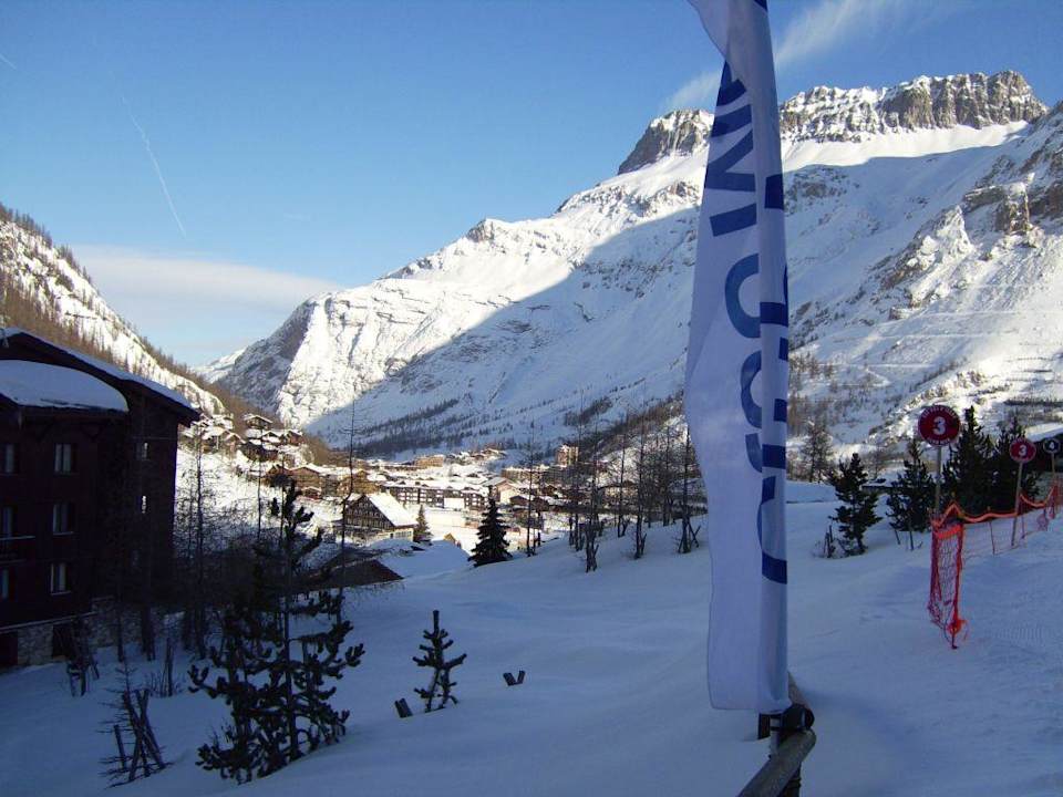 Blick aus dem Skiraum auf Val d isere Club Med Val d'Isere