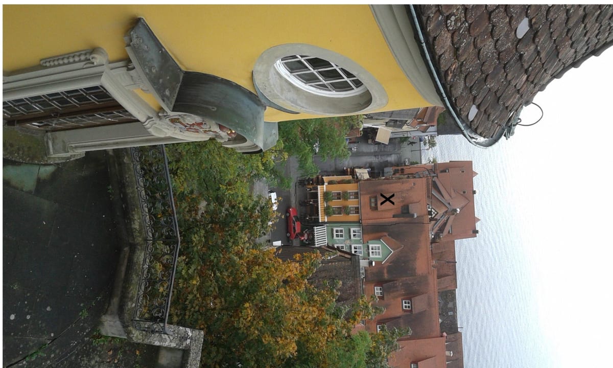 Pension vom Schloß aus gesehen Pension Ins Fischernetz