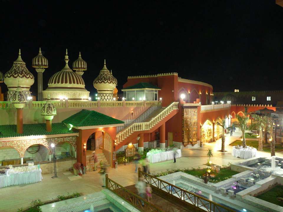 Ночной пейзаж Pickalbatros Alf Leila Wa Leila Resort - Neverland Hurghada