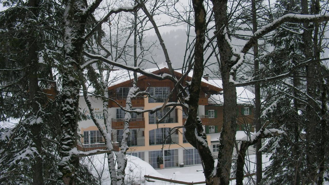 Blick von der Bergseite Berghotel Mühle