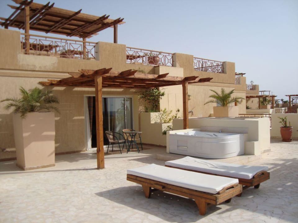 Terrasse unseres Zimmers Imperial Shams Abu Soma