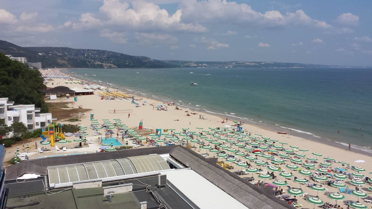 Blick vom Balkon (Zimmer 801) Hotel Slavuna